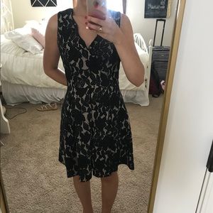 She + Sky Black Lace Dress